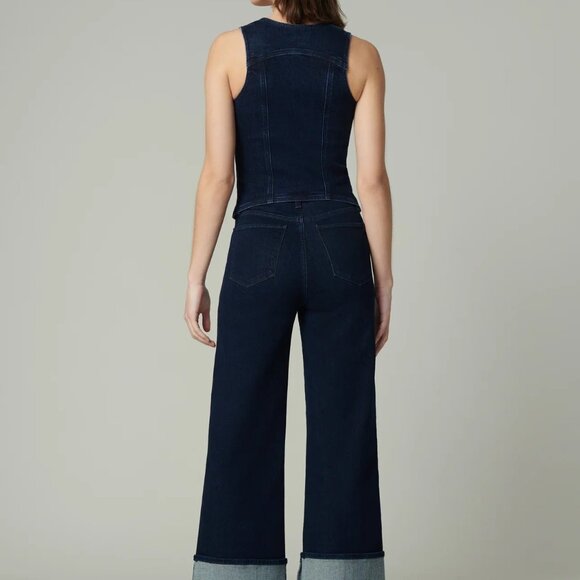 Joe's Jeans The Trixie Sz 27 NWT Dark Wash Blue Cuffed - Picture 2 of 9